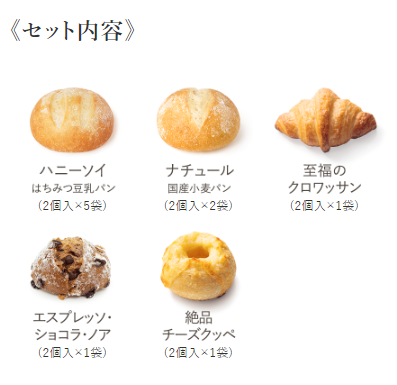 お得な「【送料無料】はじめてのPan& 充実ハニーソイセット」の内容