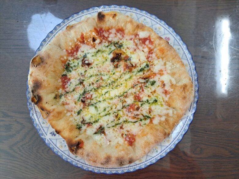 完成した「Pizzaマルゲリータ」
